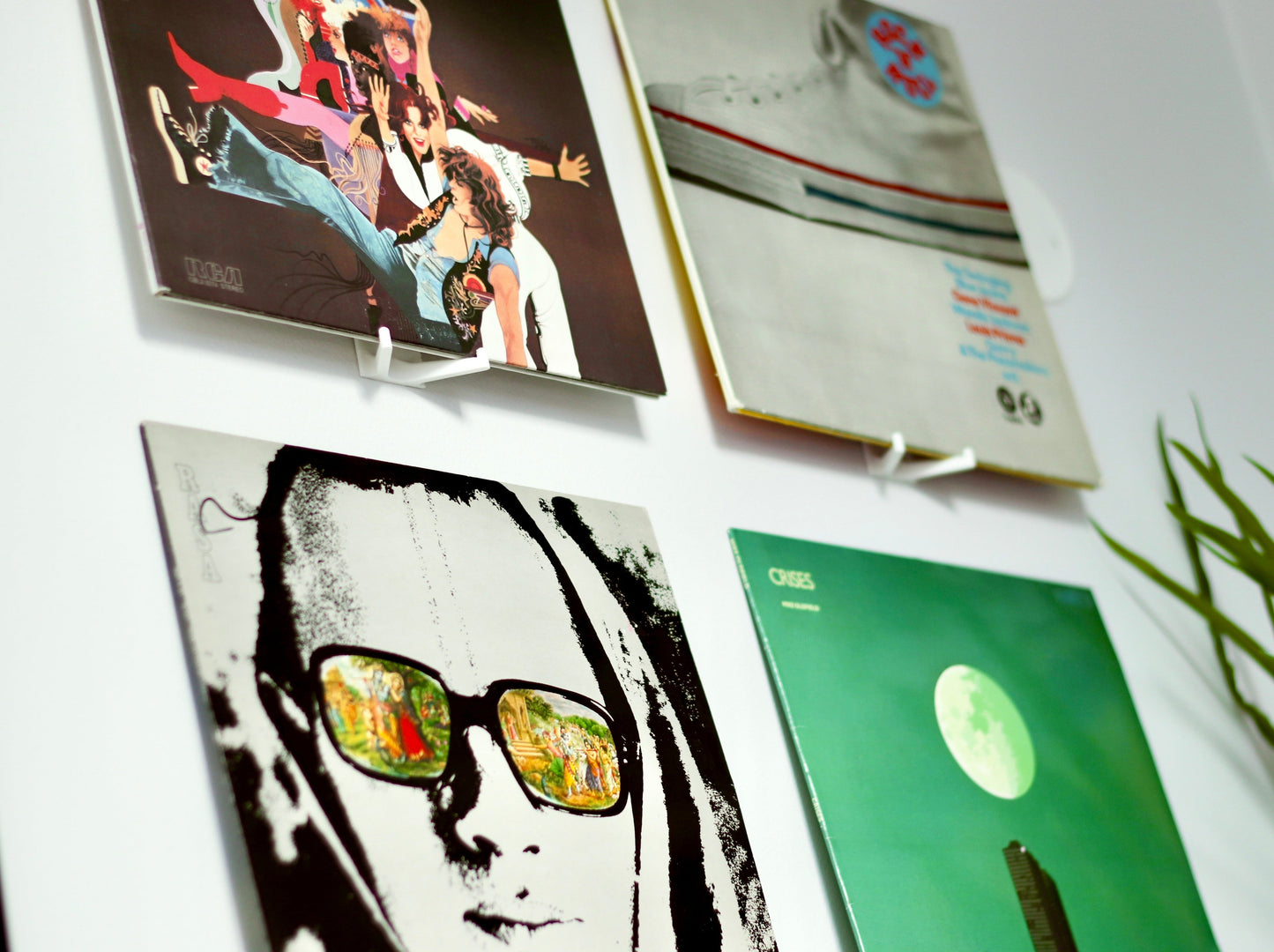 Vinylhylla Tvåbent - Vit (kopia) - Wall Art Records